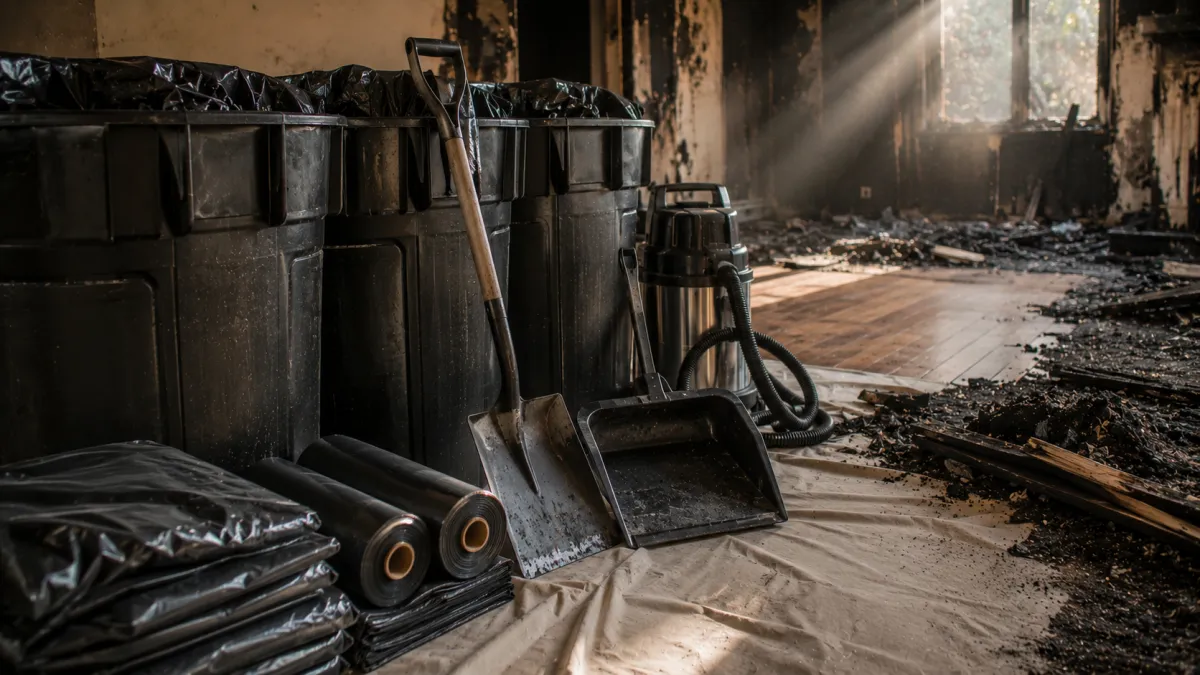fire debris removal in Menifee, CA