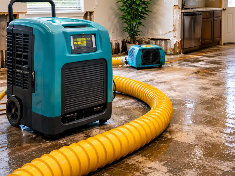 water damage restoration equipment drying menifee ca home