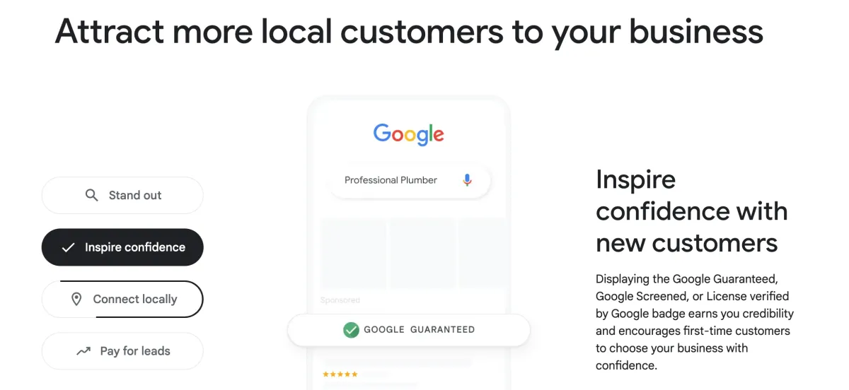 Google local service ads for general contractors