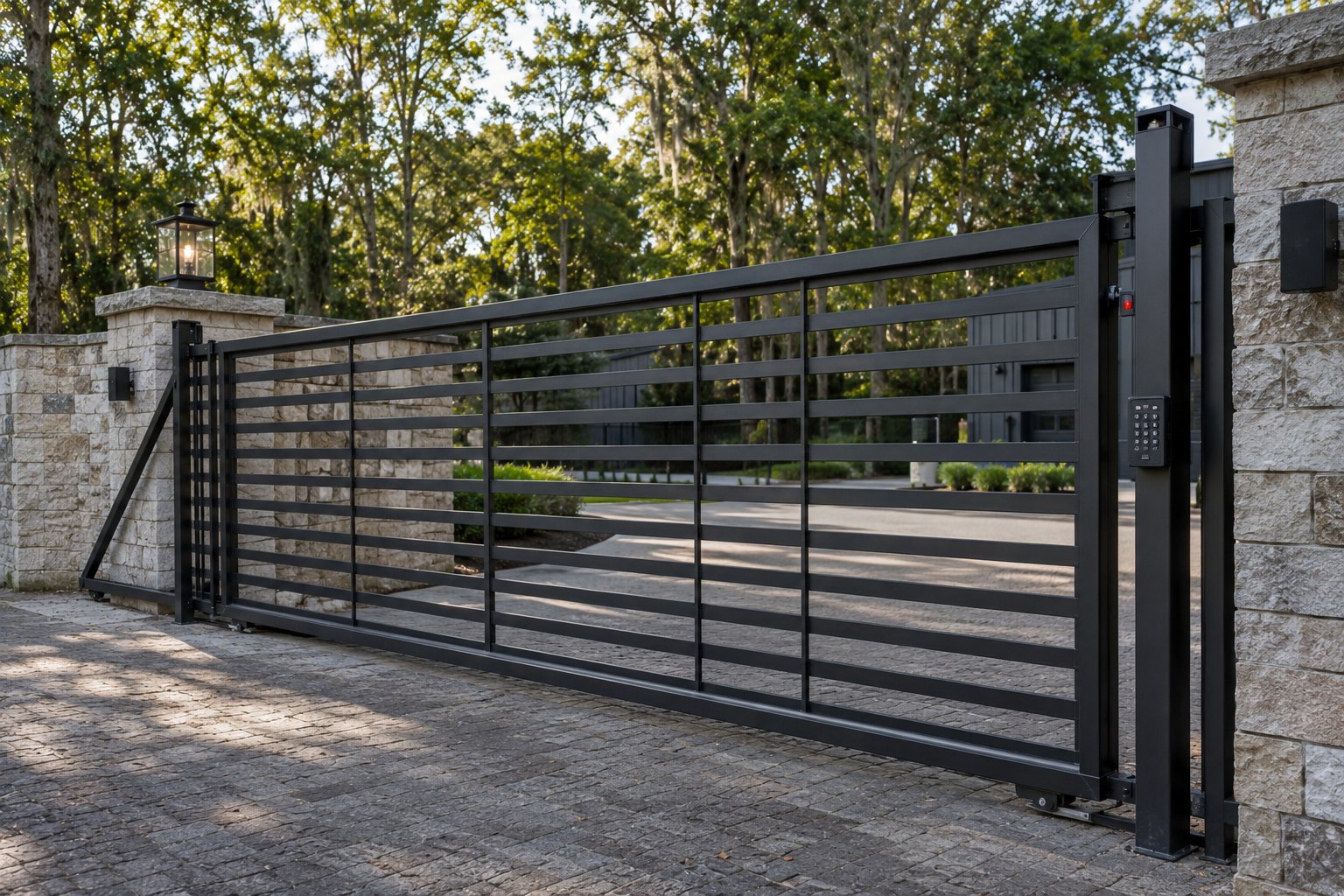  League City Fence & Deck Install automated gate in League City, Texas
