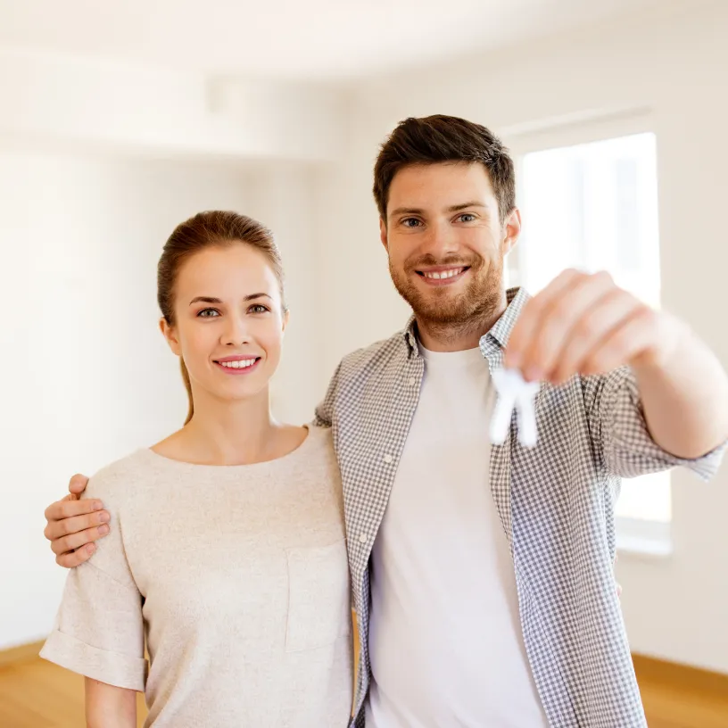 couple with keys