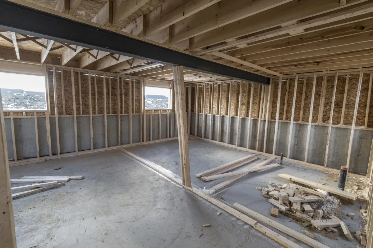 Unfinished Basement Renovation Project