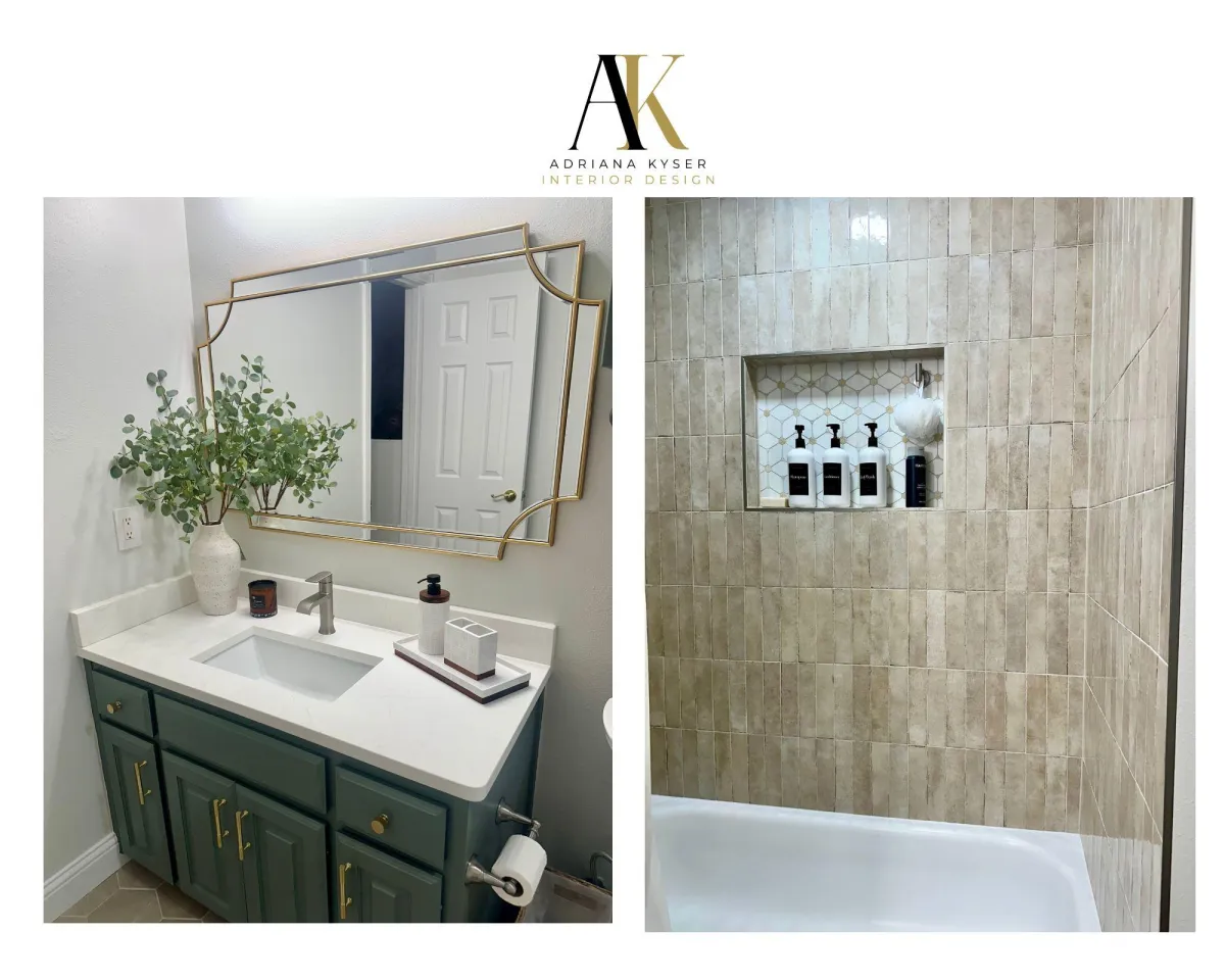 Bathroom Concept Result After working with Adriana's Online Design Services 