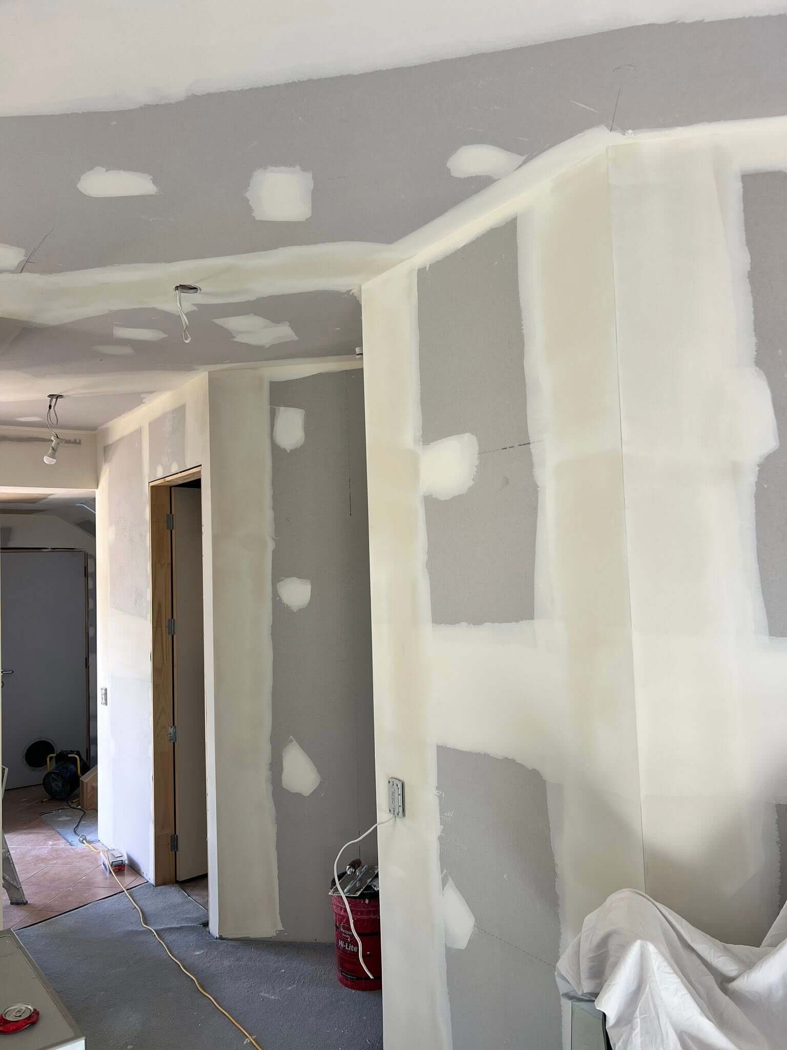 wall skimming Auckland smooth plaster finish modern interior
