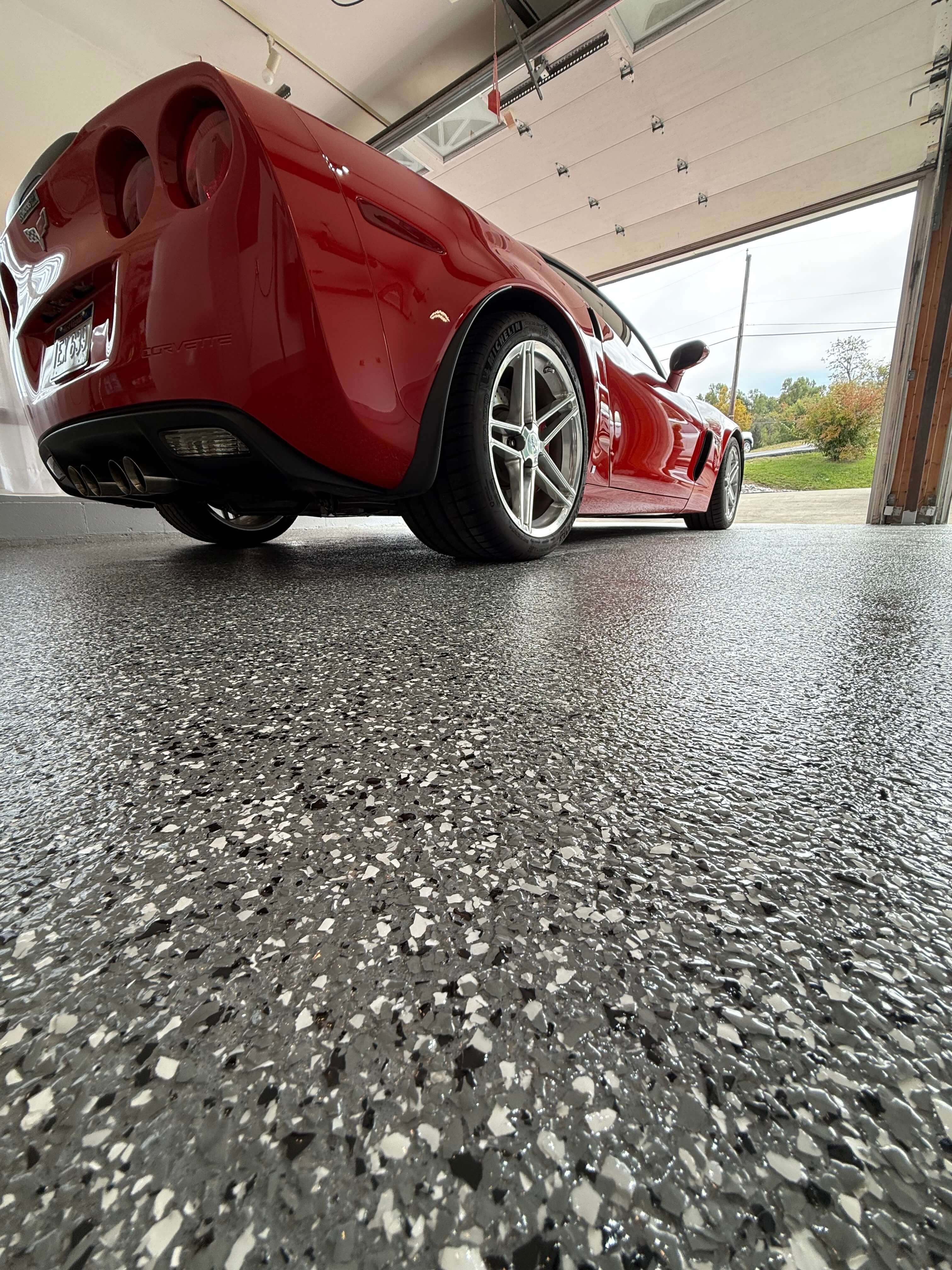 a close up of a wall