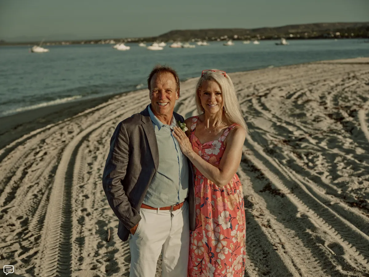 Happy Couple on the Beach
