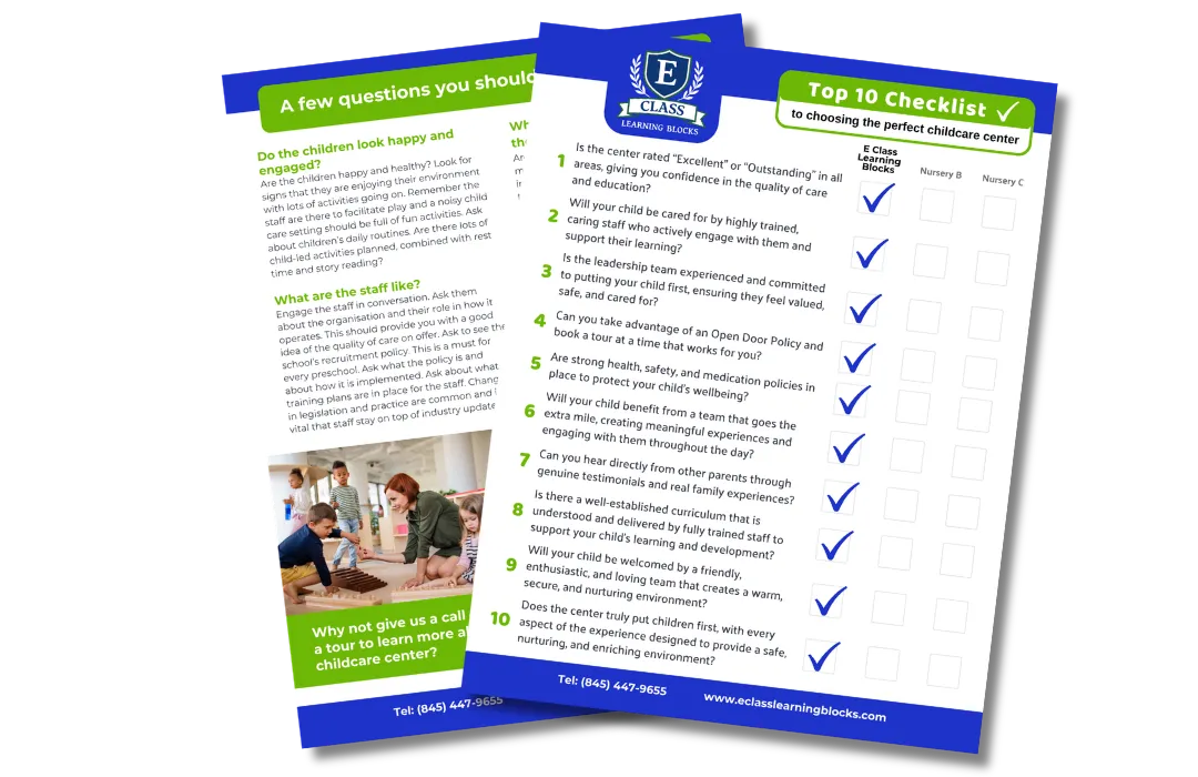 Checklist for E Class Learning Blocks