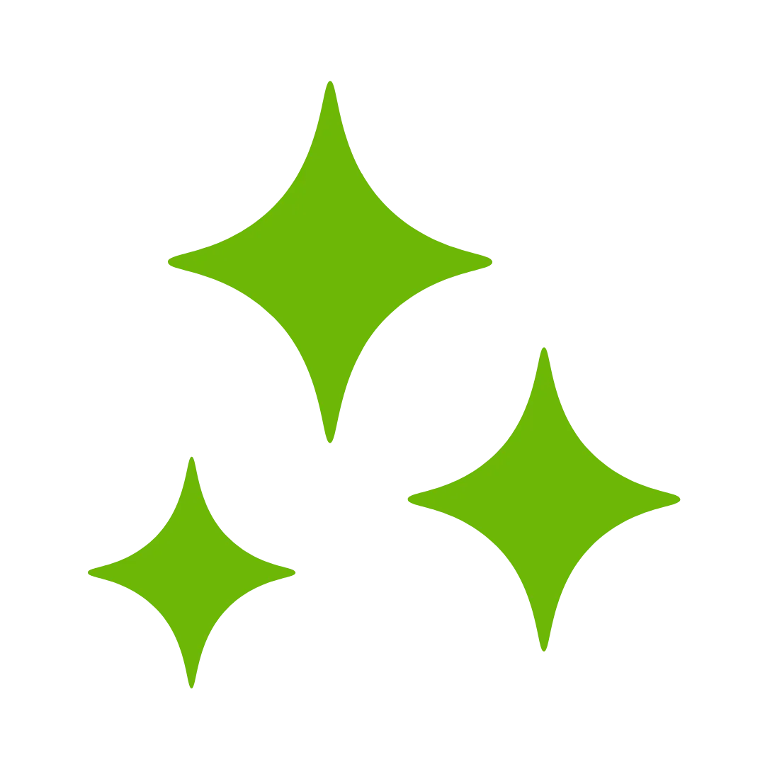 Icon displaying cleanliness