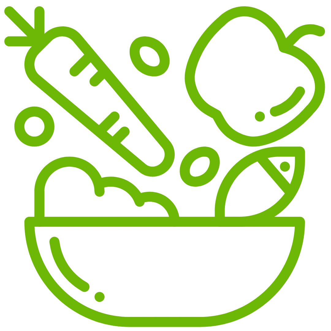 Icon displaying nutritious snacks