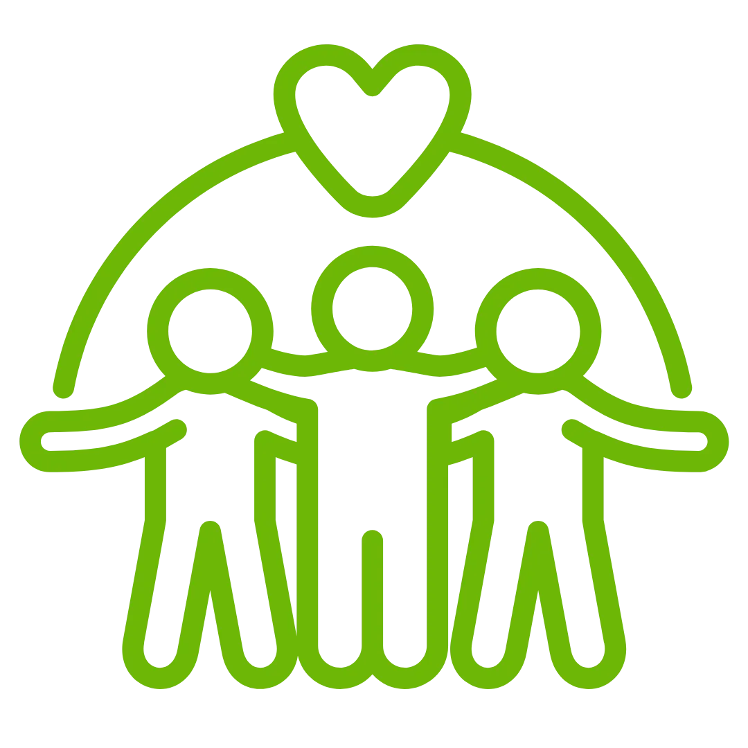 Icon displaying a space for community