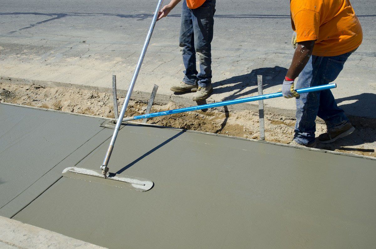 Boca Raton Concrete levels sidewalks.