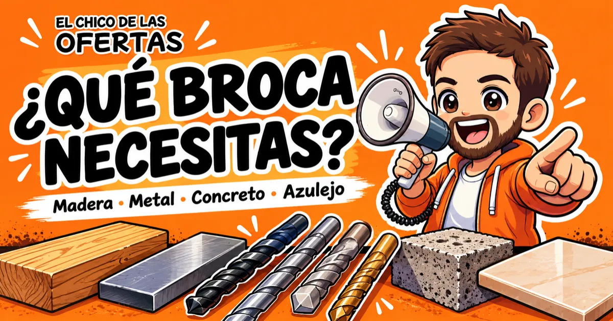 Qué broca usar según el material: guía para elegir
