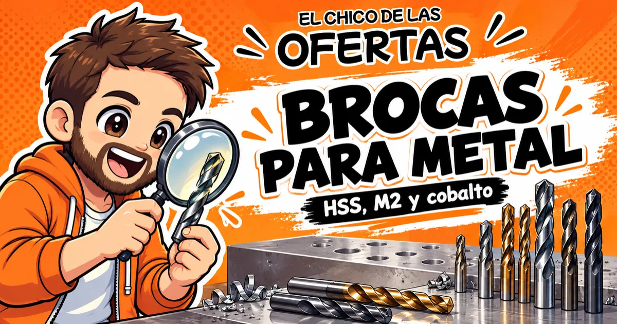 Brocas para metal: cómo elegir HSS, M2 y cobalto