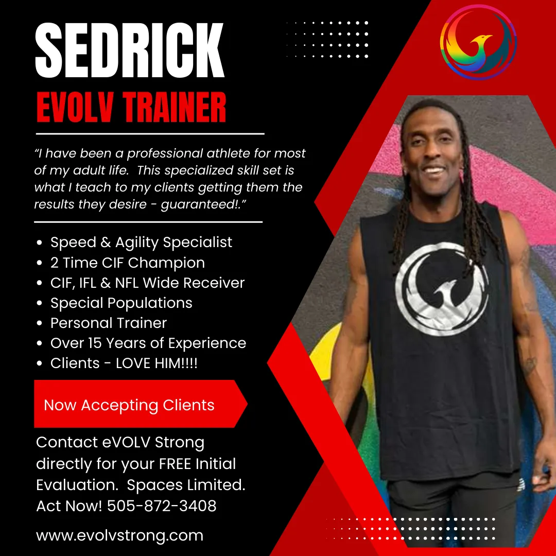 evolv personal trainer albuquerque sedrick johnson