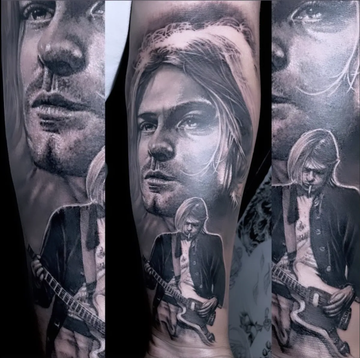 Custom sleeve tattoo by Felipe Rapucci