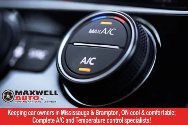 Auto Air Conditioning and A/C recharge service | Complete auto A/C service & car air conditioning recharging - Mississauga, Brampton, Malton, Meadowvale and Bramalea Ontario