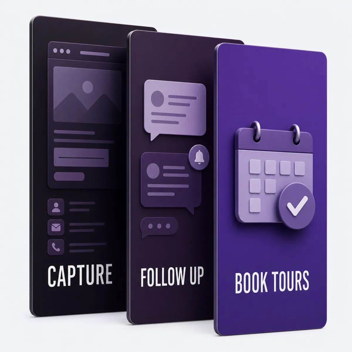 SWEnroll enrollment journey showing inquiry capture, automated follow-up, and booked childcare tours.