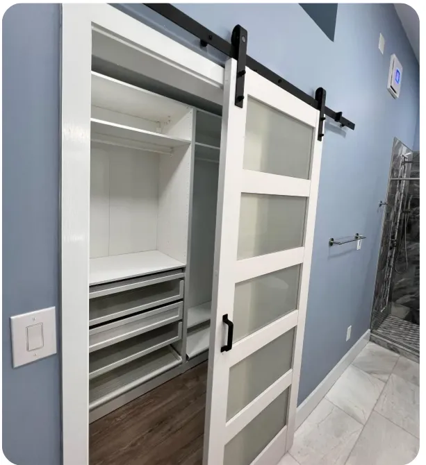 Modern bathroom remodel in Charlotte