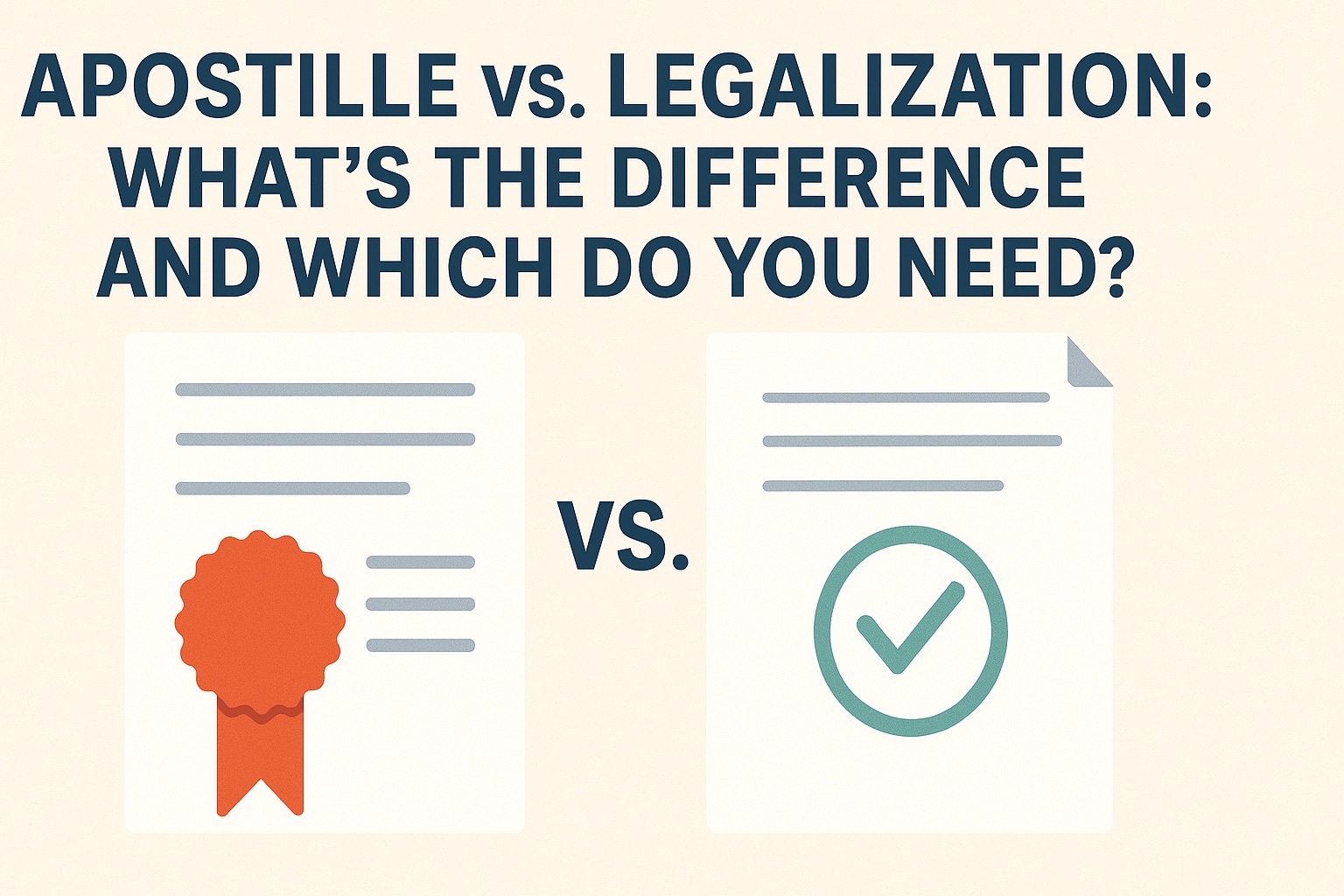 Apostille vs. Embassy Legalization: What’s the Difference?