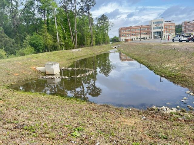 Stormwater retention pond inspection commercial property South Carolina