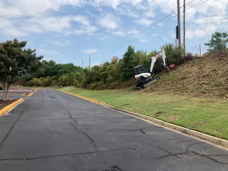 Stormwater slope clearing and erosion control