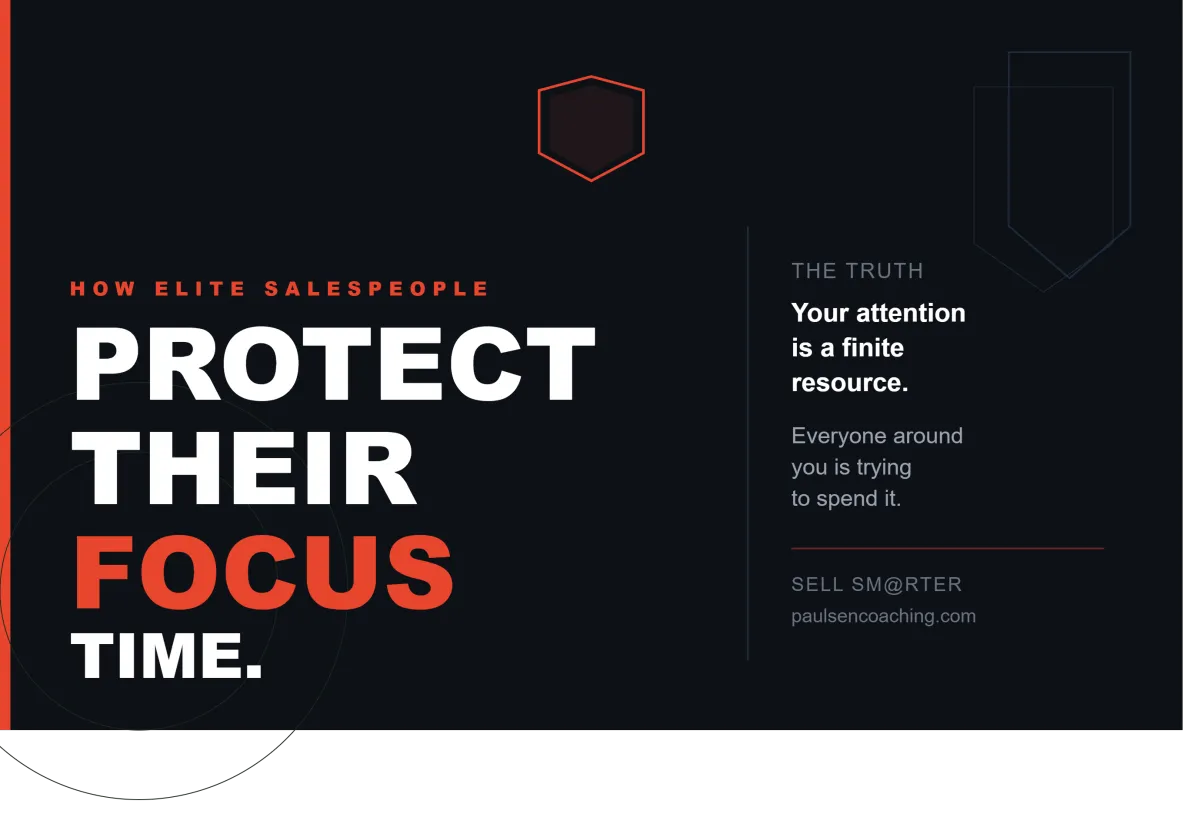 How Elite Salespeople Protect Their Focus Time