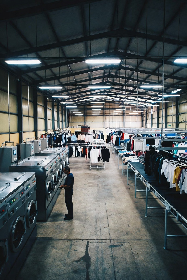Busy market entrance with people and stalls.