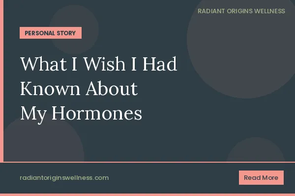 What I Wish I Had Known About My Hormones