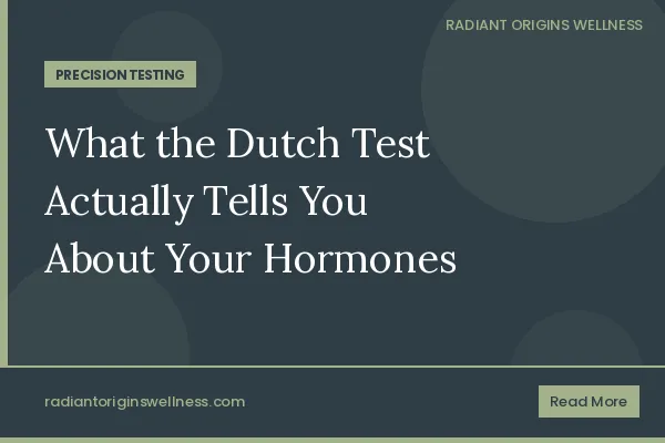 What the Dutch Test Actually Tells You About Your Hormones