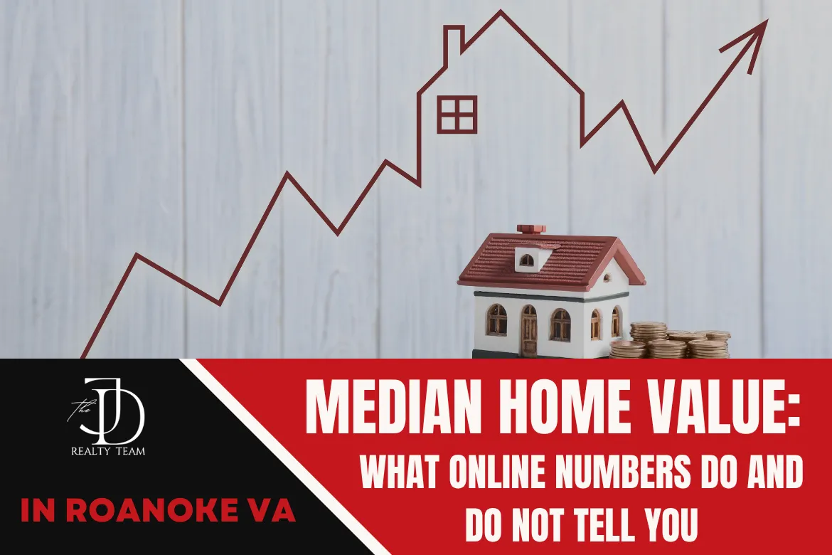 Buyer reviewing Roanoke VA home value data and neighborhood pricing context