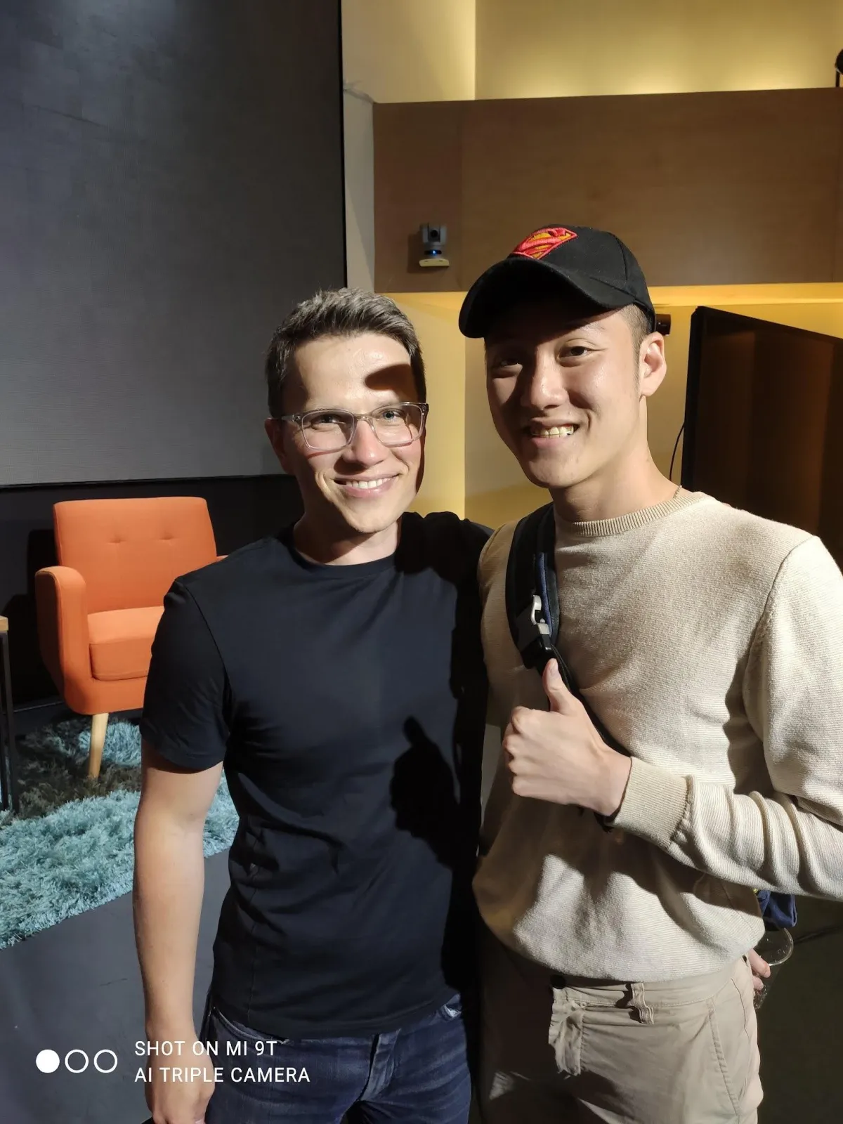 Alaric Ong with Vlag Madelin, CEO of Webflow