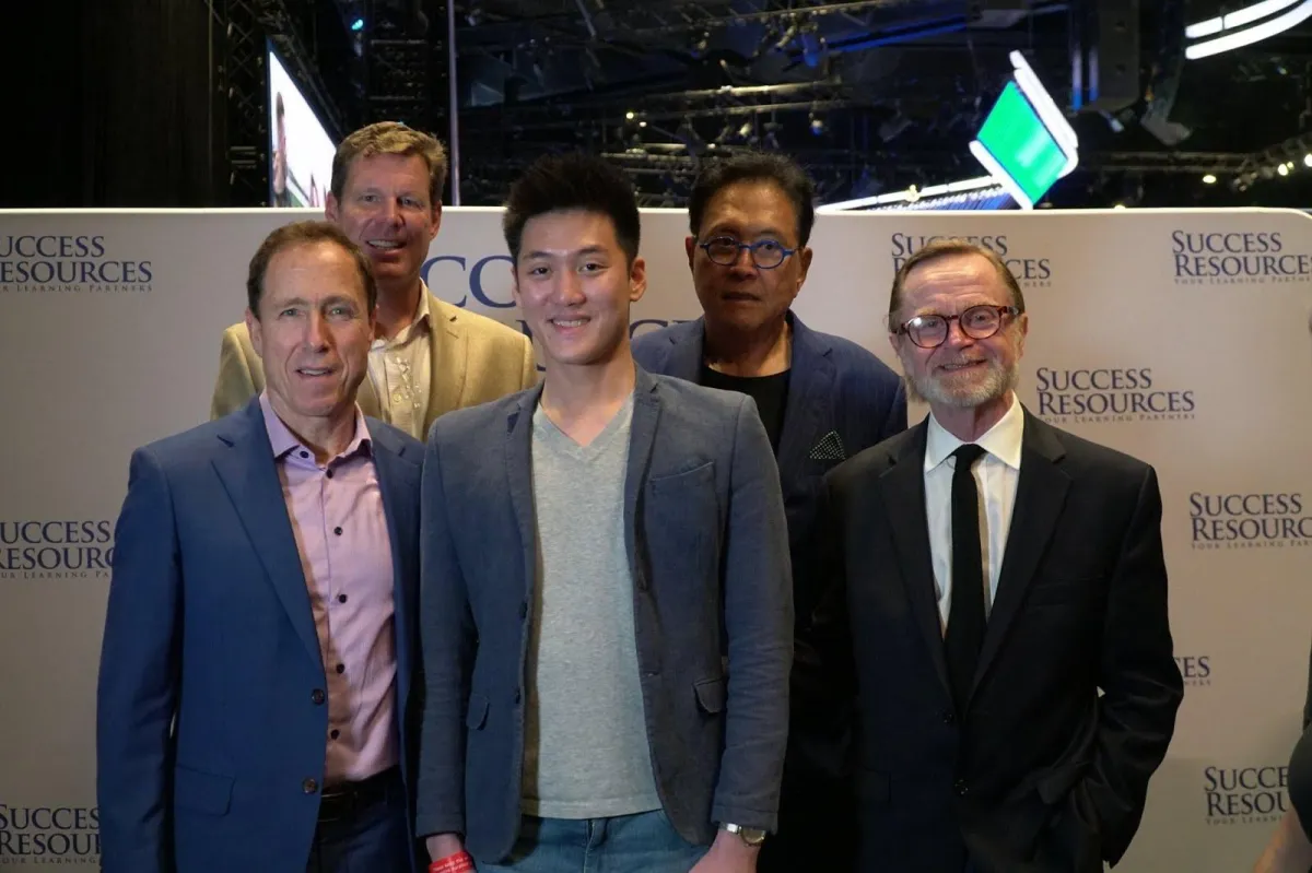Alaric Moses Ong With Robert Kiyosaki, Blair Singer, John Macgregor and JW Wilson