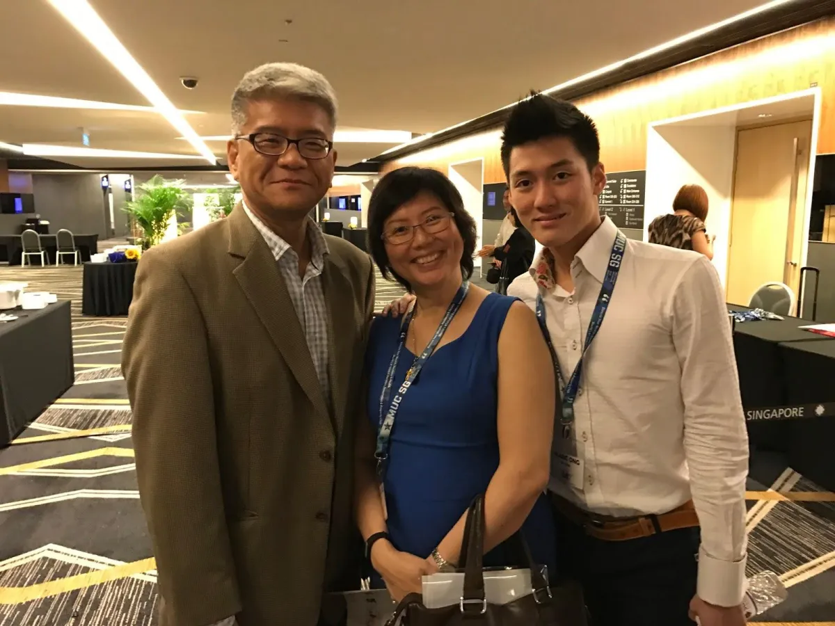 Alaric Ong with Mason Tan, Carl's Junior Franchisee