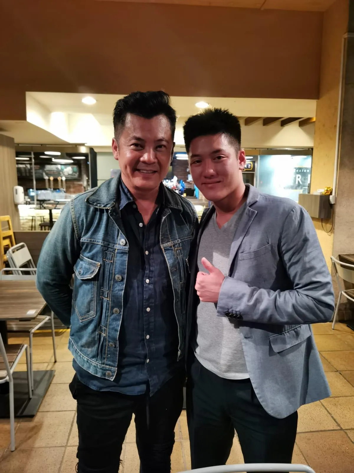 Alaric Moses Ong with Terence Cao Guohui