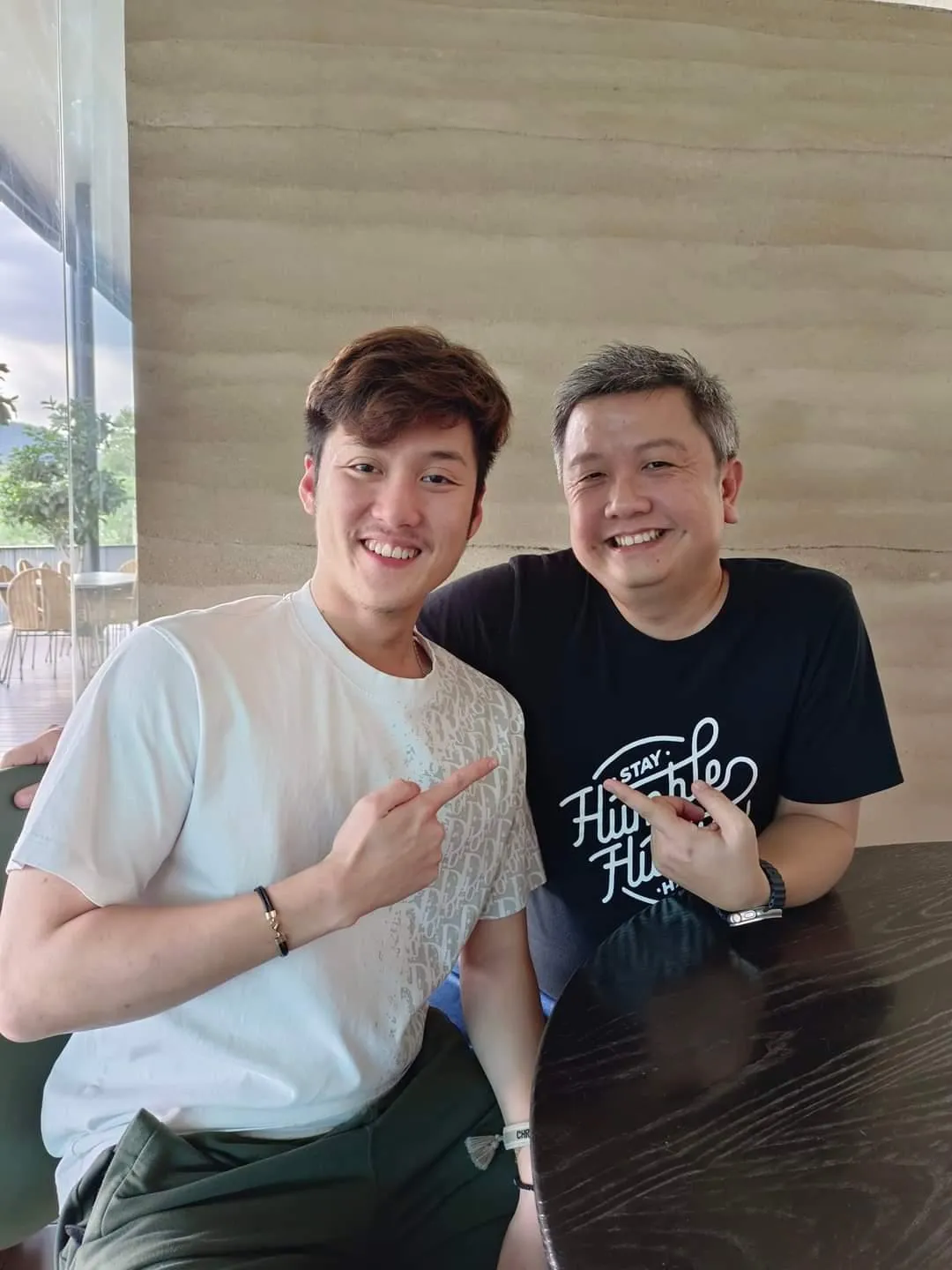 Alaric Ong with Vince Tan