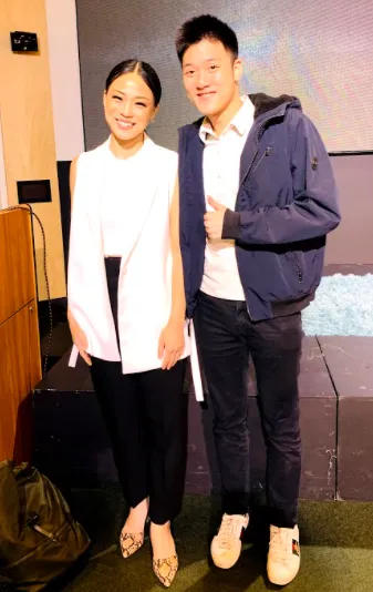 Olivia M Wong with Alaric Moses Ong