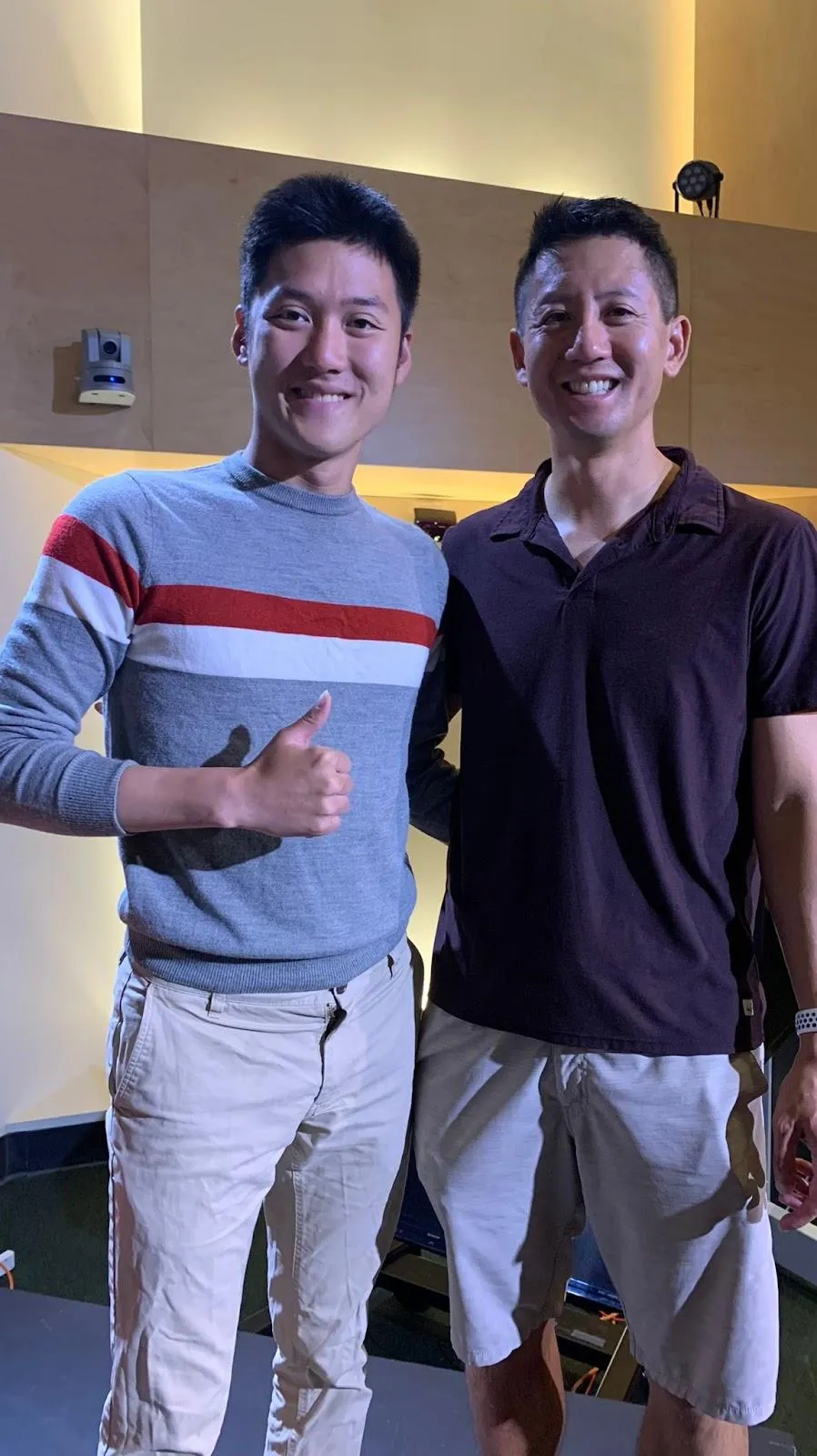 Alaric Moses Ong with Andy Yang, CEO of Indiegogo