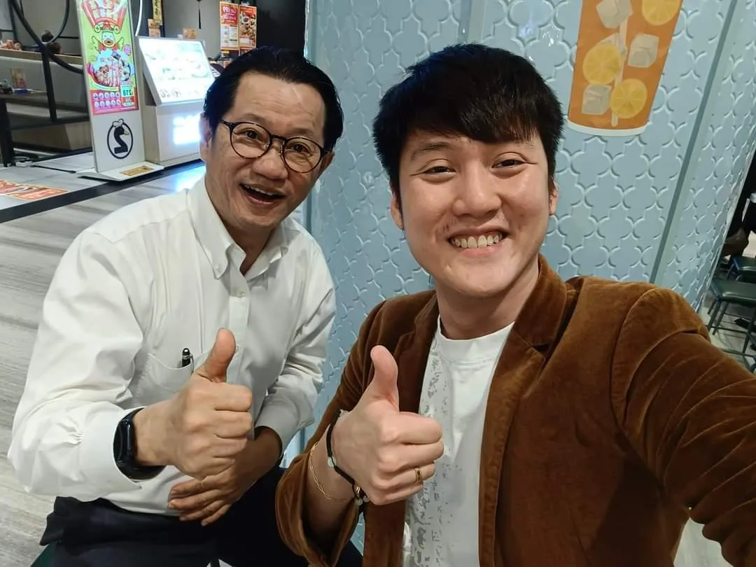 Alaric Ong with Dr Patrick Liew