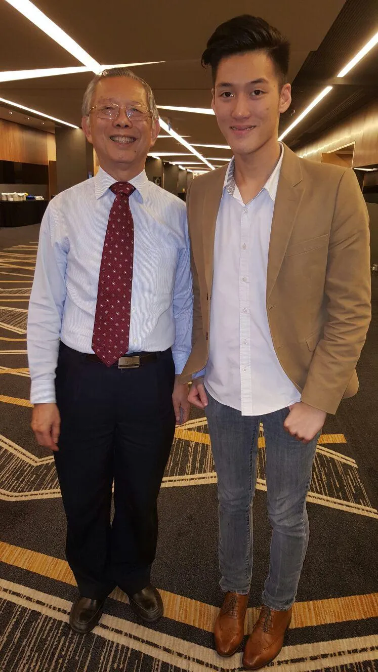 Alaric Ong with Lim Siong Guan