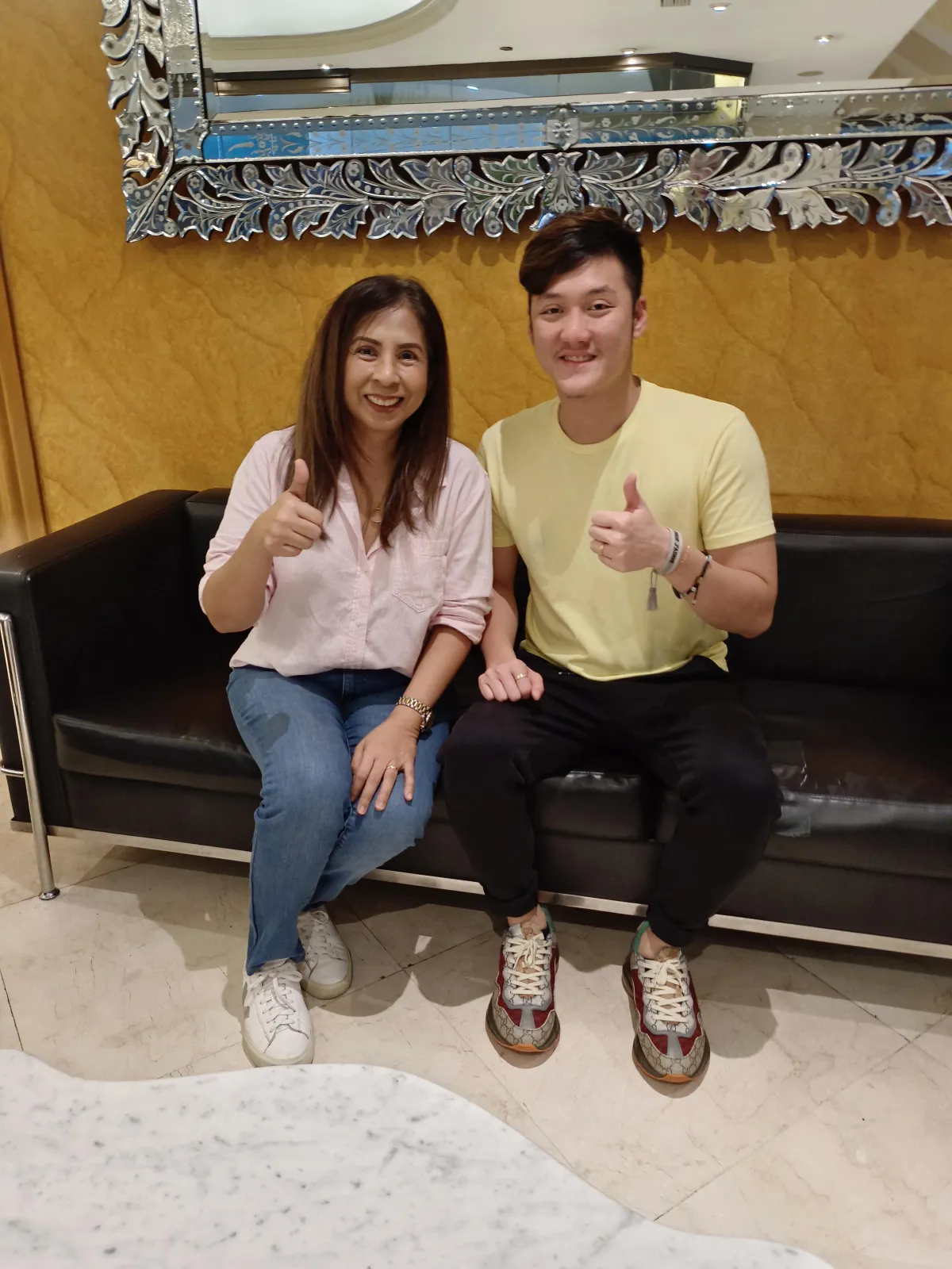 Alaric Ong With Reena Novales, SMDC Director