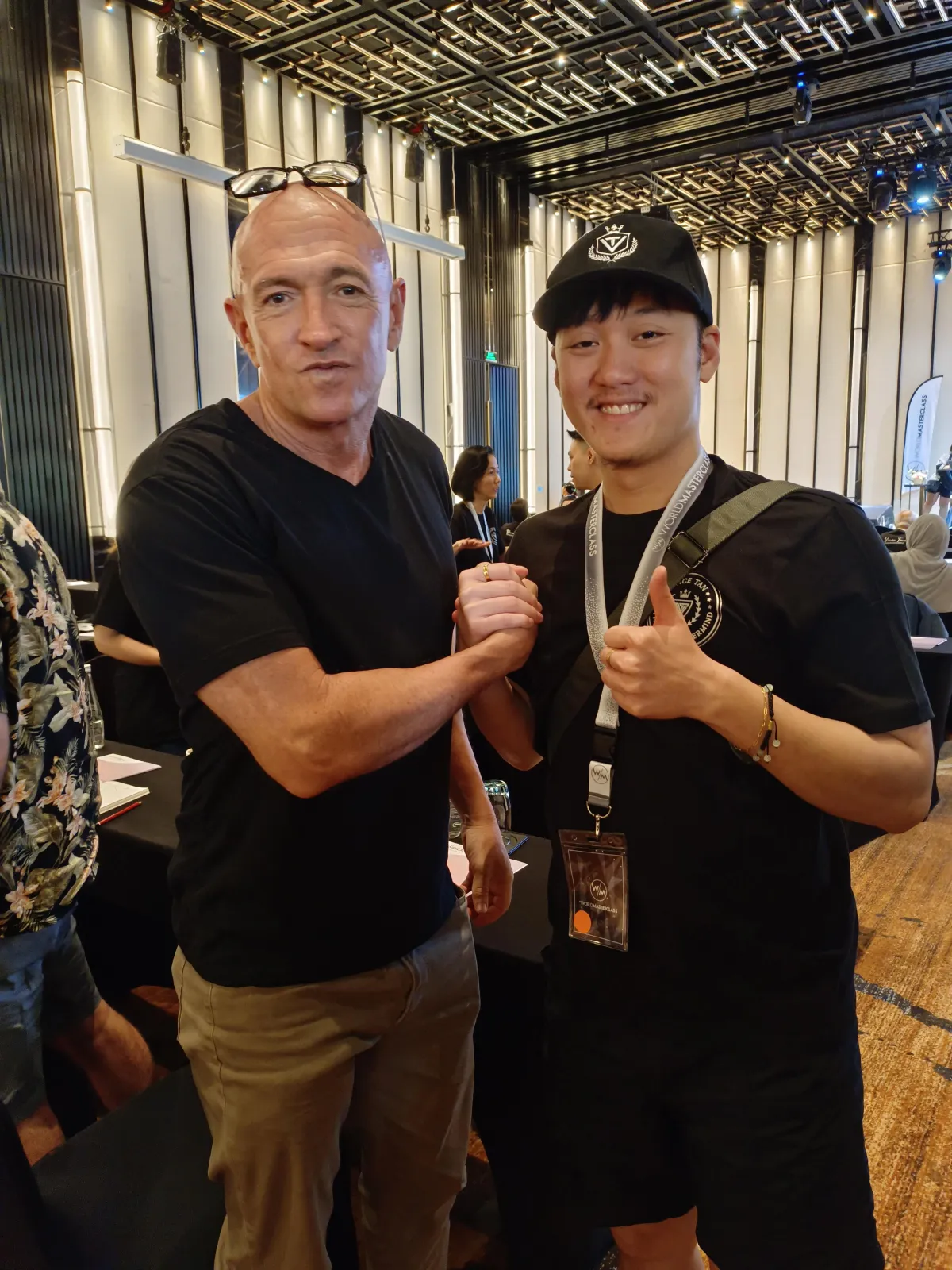 Alaric Ong with Mark Joyner, the godfather of internet marketing and inventor of tracking pixel
