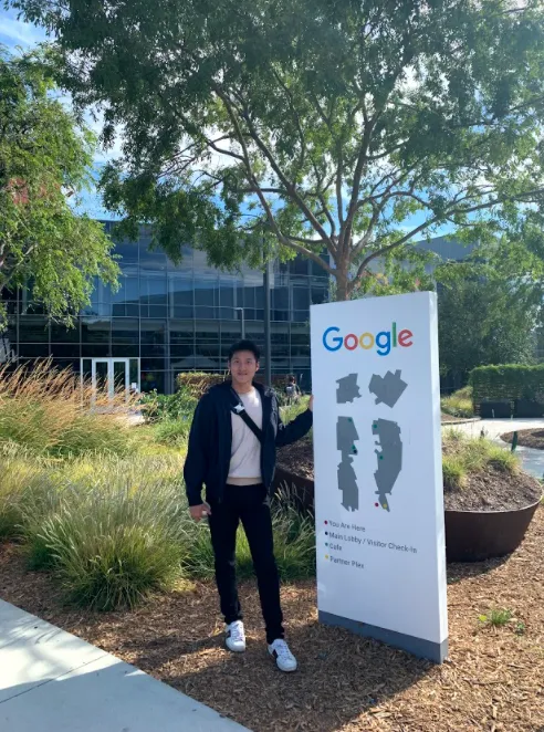 Alaric Moses Ong at Google's Headquarters
