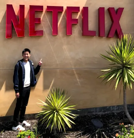 Alaric Moses Ong at Netflix's headquarters