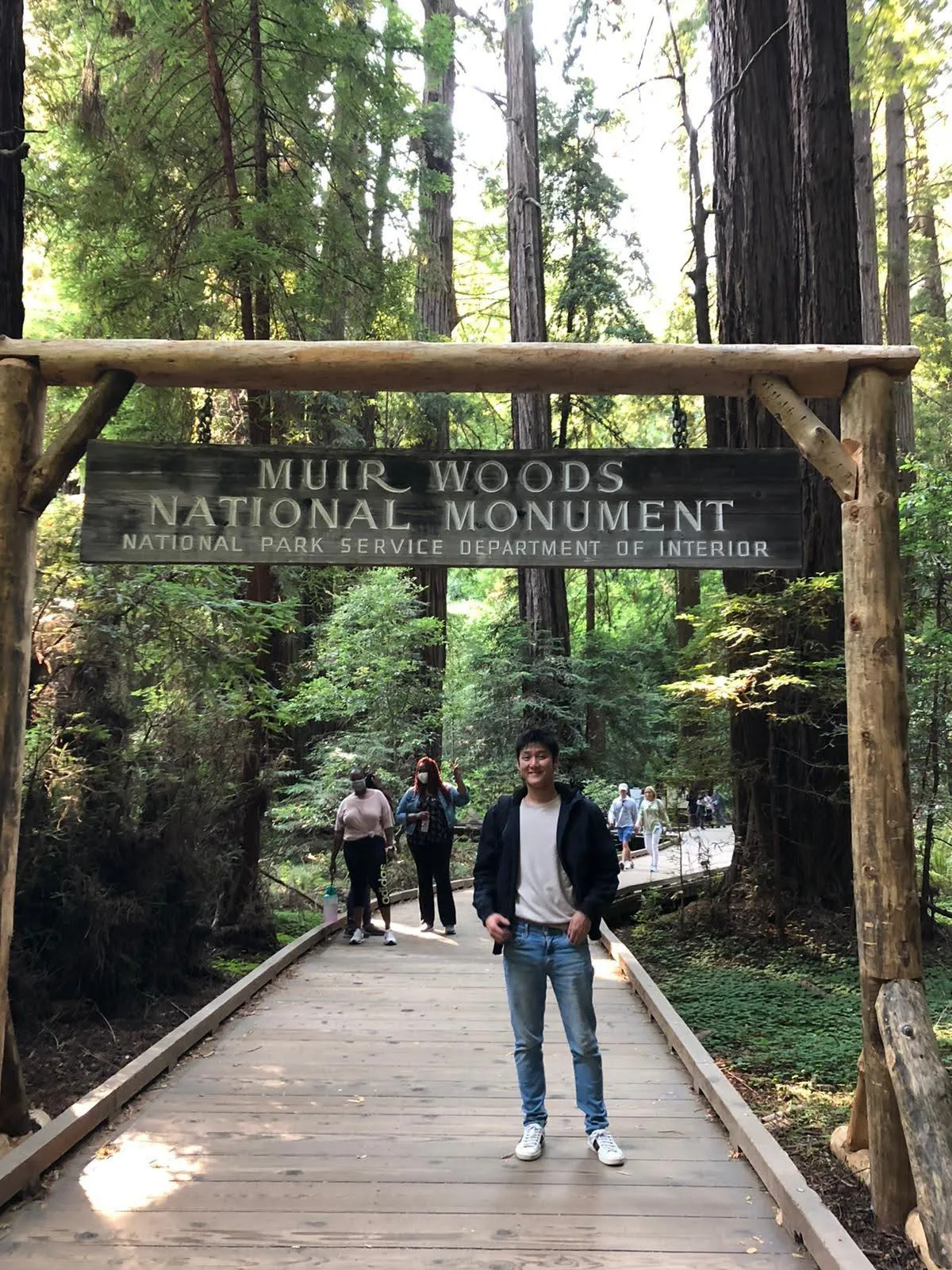Alaric Ong at muir woods national monument, silicon valleyAlaric Ong at muir woods national monument