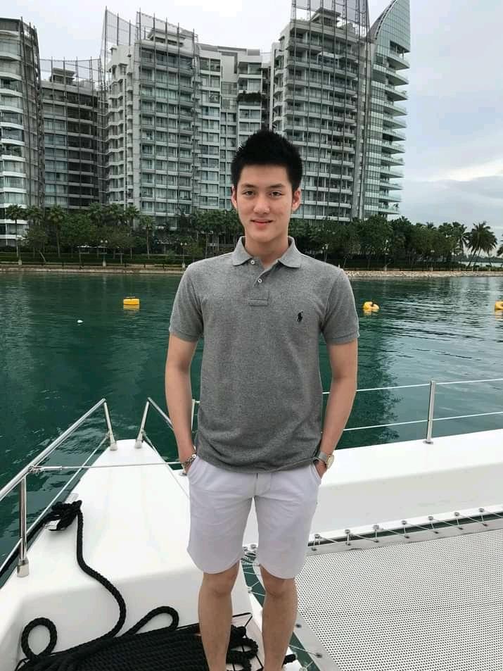 Alaric Ong on a Yacht at marina one sentosa