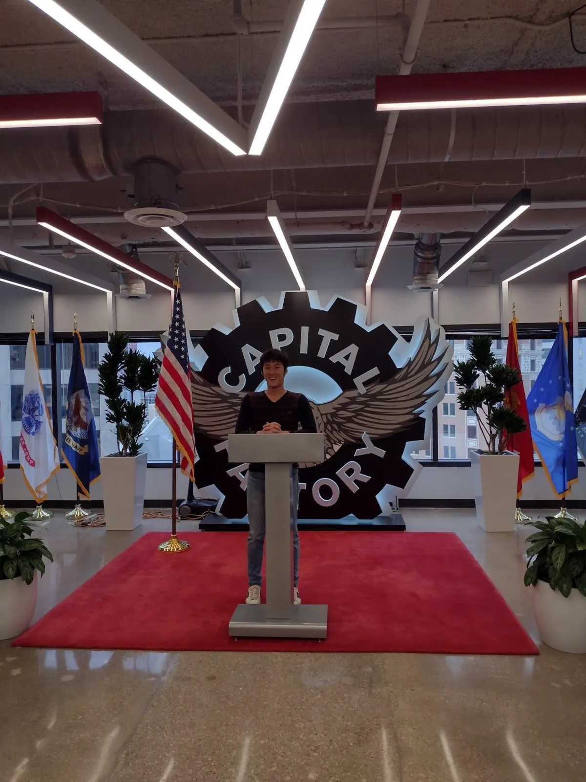 Alaric Ong at Capital Factory in Austin, Texas