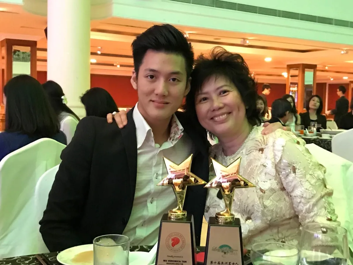 Alaric Ong with Veronica Tan, Founder of Rev 22