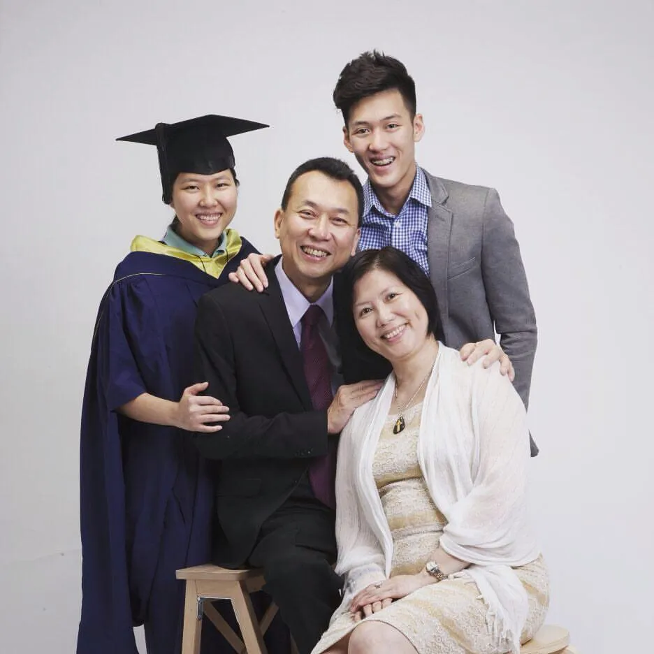 Alaric Ong and his family