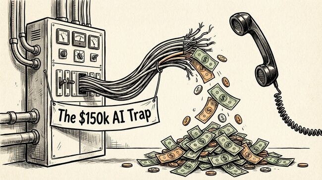 Why ‘Rack and Stack’ AI Fails Australian Sparkies — And How Commercial‑Grade Voice AI Closes the $150,000 Gap