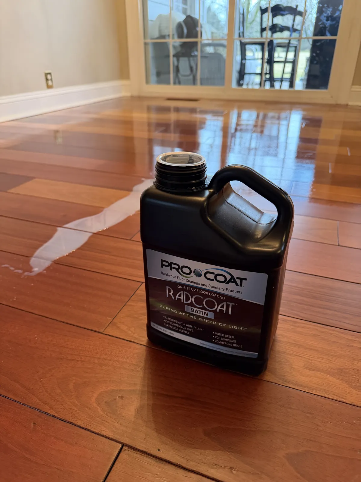 buff and coat Brazilian cherry hardwood flors in Reading, PA